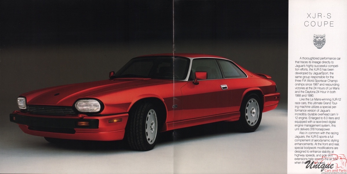 1993 Jaguar Model Lineup Brochure Page 4